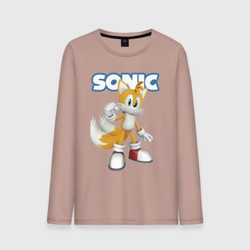 Мужской лонгслив хлопок Майлз Тейлз Прауэр Sonic Видеоигра
