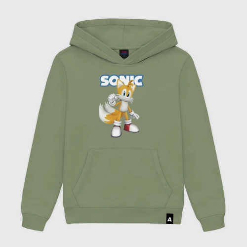 Мужская толстовка хлопок Майлз Тейлз Прауэр Sonic Видеоигра