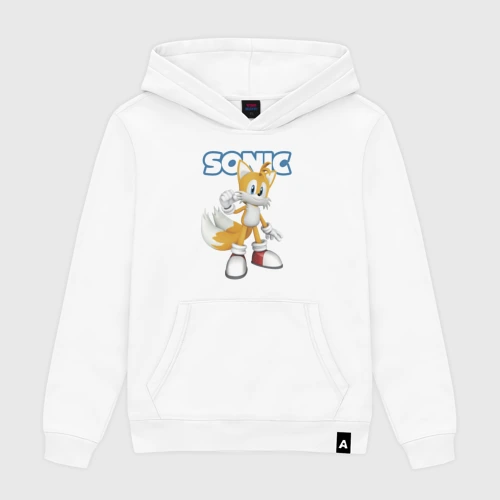 Мужская толстовка хлопок Майлз Тейлз Прауэр Sonic Видеоигра