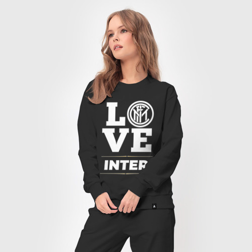 Женский костюм хлопок Inter Love Classic, цвет черный - фото 5