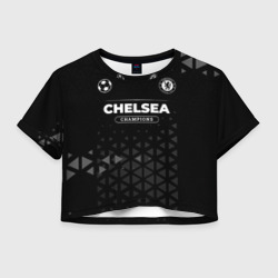 Женская футболка Crop-top 3D Chelsea Форма Champions