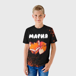 Детская футболка 3D Мария + лисичка + Краска - фото 2