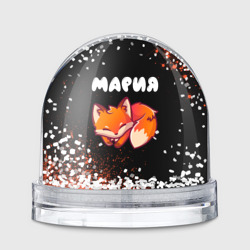 Игрушка Снежный шар Мария + лисичка + Краска