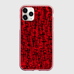Чехол для iPhone 11 Pro Max матовый Знаки вампиров