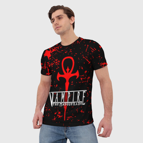Мужская футболка 3D Vampire The Masquerade Bloodlines, цвет 3D печать - фото 3