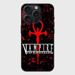 Чехол силиконовый для Apple iPhone 15 Pro матовый Vampire The Masquerade Bloodlines