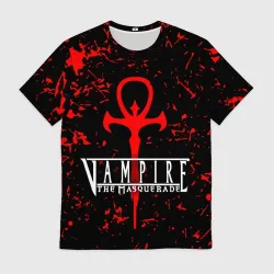Мужская футболка 3D Vampire The Masquerade Bloodlines