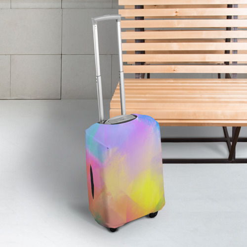 Чехол для чемодана 3D Красочный неон, цвет 3D печать - фото 3