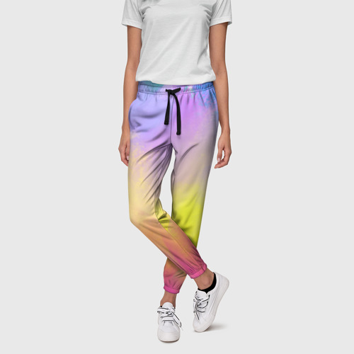 Женские брюки 3D Красочный неон, цвет 3D печать - фото 3