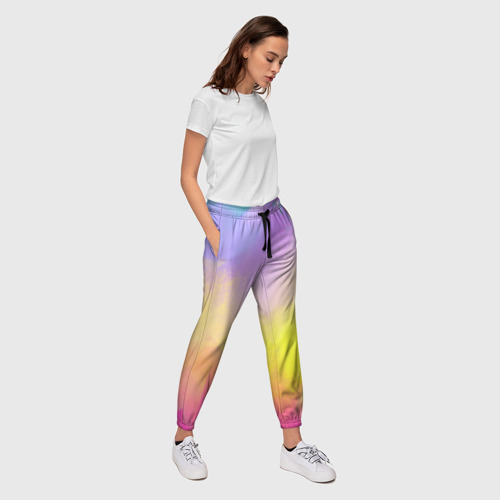 Женские брюки 3D Красочный неон, цвет 3D печать - фото 5