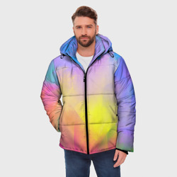 Мужская зимняя куртка 3D Красочный неон - фото 2