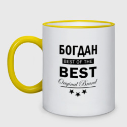 Кружка двухцветная Богдан best of the best