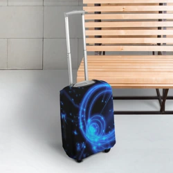 Чехол для чемодана 3D Неоновый космос Neon space - фото 2