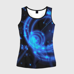 Женская майка 3D Неоновый космос Neon space