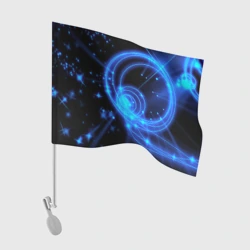 Флаг для автомобиля Неоновый космос Neon space