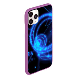 Чехол для iPhone 11 Pro Max матовый Неоновый космос Neon space - фото 2