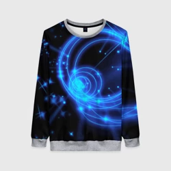 Женский свитшот 3D Неоновый космос Neon space