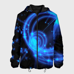 Мужская куртка 3D Неоновый космос Neon space