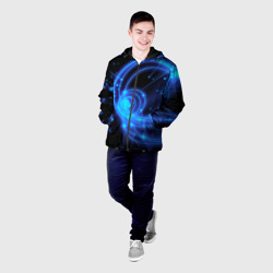 Мужская куртка 3D Неоновый космос Neon space - фото 2