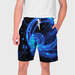 Мужские шорты 3D Неоновый космос Neon space
