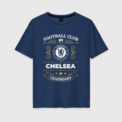 Женская футболка хлопок Oversize Chelsea FC #1