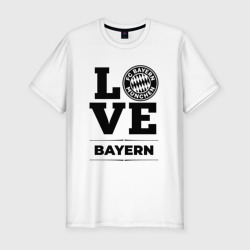 Мужская футболка хлопок Slim Bayern Love Классика