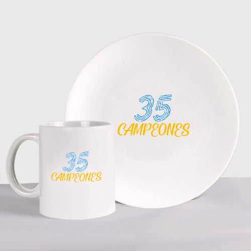 Набор: тарелка + кружка 35 Champions