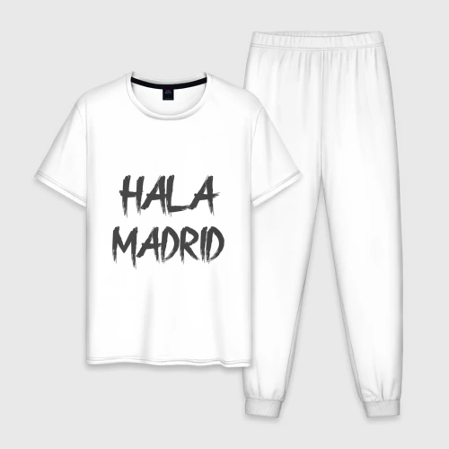 Мужская пижама с белой футболкой хлопок Hala - Madrid