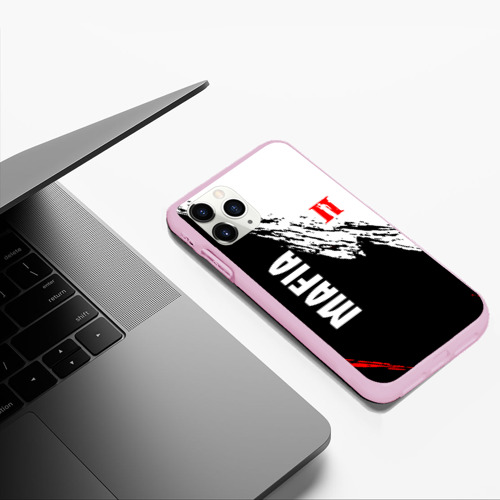 Чехол для iPhone 11 Pro Max матовый Mafia II мафия 2, цвет розовый - фото 5