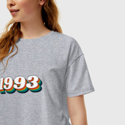 Женская футболка хлопок Oversize 1993 Ретро Стиль - фото 2