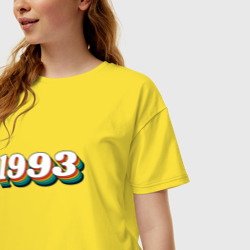 Женская футболка хлопок Oversize 1993 Ретро Стиль - фото 2