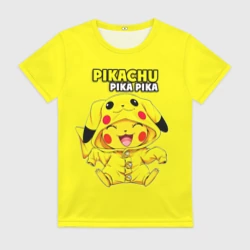 Женская футболка 3D Пикачу Пика в костюме