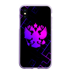 Чехол для iPhone XS Max матовый Двуглавый орел - Россия