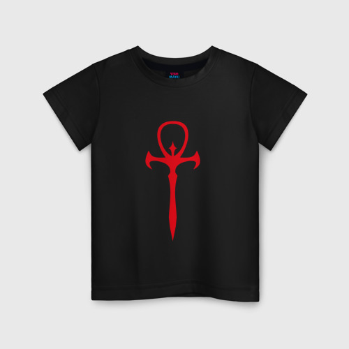 Детская футболка хлопок Vampire The Masquerade Emblem, цвет черный