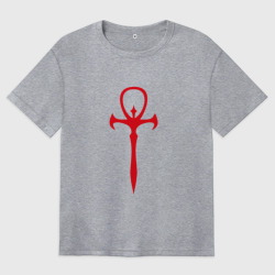 Женская футболка хлопок Oversize Vampire The Masquerade Emblem