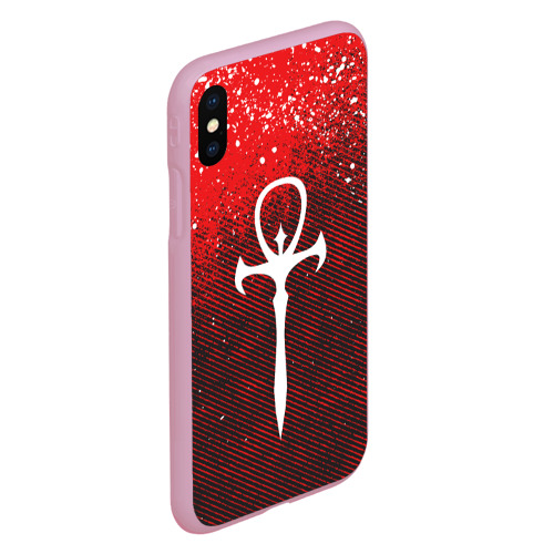 Чехол для iPhone XS Max матовый The Masquerade Bloodhunt Emblem, цвет розовый - фото 3