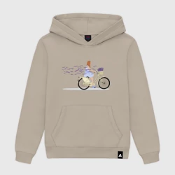 Женская толстовка хлопок Девушка с лавандой