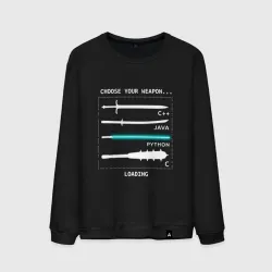 Мужской свитшот хлопок Funny Computer Science
