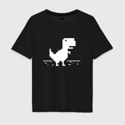 Мужская футболка хлопок Oversize Chrome t-rex