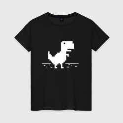 Женская футболка хлопок Chrome t-rex