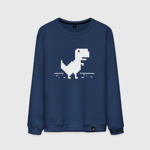 Мужской свитшот хлопок Chrome t-rex, цвет темно-синий