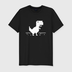 Мужская футболка хлопок Slim Chrome t-rex