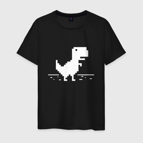 Мужская футболка хлопок Chrome t-rex, цвет черный