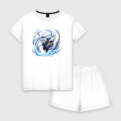 Женская пижама с шортиками хлопок Летящая Римуру