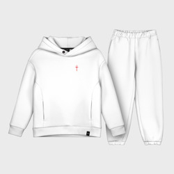 Детский костюм хлопок Oversize The Masquerade Bloodhunt Red Emblem +спина
