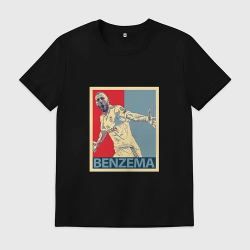 Мужская футболка хлопок Madrid - Benzema