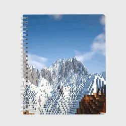 Тетрадь Minecraft Mountains Video game