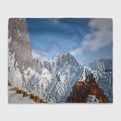 Плед 3D Minecraft Mountains Video game