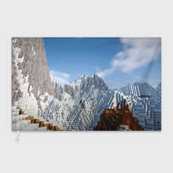 Флаг 3D Minecraft Mountains Video game
