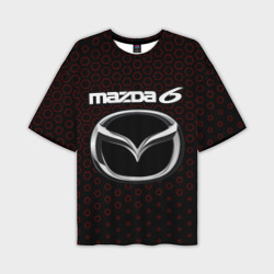 Мужская футболка oversize 3D Mazda 6 - Соты